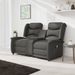 Fauteuil de massage inclinable porte-gobelet 2places Gris foncé - Photo n°1