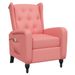 Fauteuil de massage inclinable Rose Velours 2 - Photo n°1