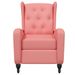 Fauteuil de massage inclinable Rose Velours 2 - Photo n°2