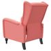 Fauteuil de massage inclinable Rose Velours 2 - Photo n°4