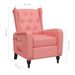 Fauteuil de massage inclinable Rose Velours 2 - Photo n°8