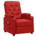 Fauteuil de massage inclinable Rouge bordeaux Similicuir 11 - Photo n°1
