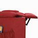 Fauteuil de massage inclinable Rouge bordeaux Tissu 14 - Photo n°8