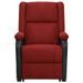 Fauteuil de massage inclinable Rouge bordeaux Tissu 19 - Photo n°4