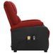 Fauteuil de massage inclinable Rouge bordeaux Tissu 19 - Photo n°5