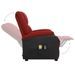 Fauteuil de massage inclinable Rouge bordeaux Tissu 19 - Photo n°6