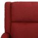 Fauteuil de massage inclinable Rouge bordeaux Tissu 19 - Photo n°7