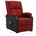 Fauteuil de massage inclinable Rouge bordeaux Tissu 19 - Photo n°9