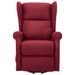 Fauteuil de massage inclinable Rouge bordeaux Tissu 7 - Photo n°4