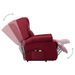 Fauteuil de massage inclinable Rouge bordeaux Tissu 7 - Photo n°5