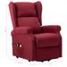 Fauteuil de massage inclinable Rouge bordeaux Tissu 7 - Photo n°9