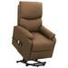 Fauteuil de massage inclinable Taupe Tissu 2 - Photo n°1