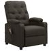 Fauteuil de massage inclinable Taupe Tissu 21 - Photo n°1