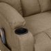 Fauteuil de massage inclinable Taupe Tissu 19 - Photo n°2