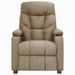 Fauteuil de massage inclinable Taupe Tissu 19 - Photo n°4