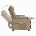 Fauteuil de massage inclinable Taupe Tissu 19 - Photo n°7