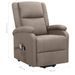 Fauteuil de massage inclinable Taupe Tissu 15 - Photo n°8