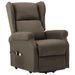 Fauteuil de massage inclinable Taupe Tissu 9 - Photo n°3