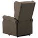 Fauteuil de massage inclinable Taupe Tissu 9 - Photo n°6