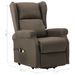 Fauteuil de massage inclinable Taupe Tissu 9 - Photo n°9