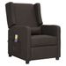 Fauteuil de massage inclinable Taupe Tissu 5 - Photo n°1