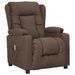 Fauteuil de massage inclinable Taupe Tissu - Photo n°1