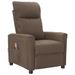 Fauteuil de massage inclinable Taupe Tissu 3 - Photo n°1