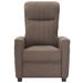 Fauteuil de massage inclinable Taupe Tissu 3 - Photo n°2