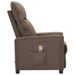 Fauteuil de massage inclinable Taupe Tissu 3 - Photo n°3