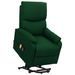 Fauteuil de massage inclinable Vert foncé Tissu 5 - Photo n°1
