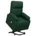 Fauteuil de massage inclinable Vert foncé Tissu 14 - Photo n°1