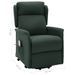 Fauteuil de massage inclinable Vert foncé Tissu - Photo n°10