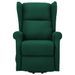 Fauteuil de massage inclinable Vert Tissu - Photo n°4