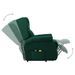 Fauteuil de massage inclinable Vert Tissu - Photo n°5