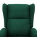 Fauteuil de massage inclinable Vert Tissu - Photo n°7