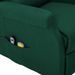 Fauteuil de massage inclinable Vert Tissu - Photo n°8