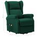 Fauteuil de massage inclinable Vert Tissu - Photo n°9