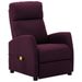 Fauteuil de massage inclinable Violet Tissu 2 - Photo n°1