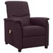 Fauteuil de massage inclinable Violet Tissu 18 - Photo n°1