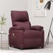 Fauteuil de massage inclinable Violet Tissu 4 - Photo n°1