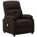 Fauteuil de massage Marron foncé Tissu - Photo n°1