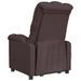 Fauteuil de massage Marron foncé Tissu - Photo n°5