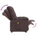 Fauteuil de massage Marron foncé Tissu - Photo n°7