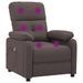 Fauteuil de massage Marron foncé Tissu - Photo n°6