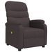 Fauteuil de massage Marron foncé Tissu - Photo n°3