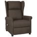 Fauteuil de massage Marron foncé Tissu - Photo n°1