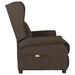 Fauteuil de massage Marron foncé Tissu - Photo n°3