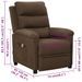 Fauteuil de massage Marron Tissu - Photo n°11