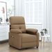 Fauteuil de massage Marron Tissu - Photo n°1