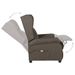 Fauteuil de massage Marron Tissu - Photo n°6